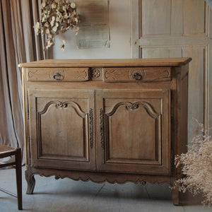 1870年代剥離オーク材ノルマンディービュッフェ（サイドボード