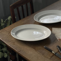 サンタマン窯白いオーバル皿（31.5x22cm）　フランスアンティーク