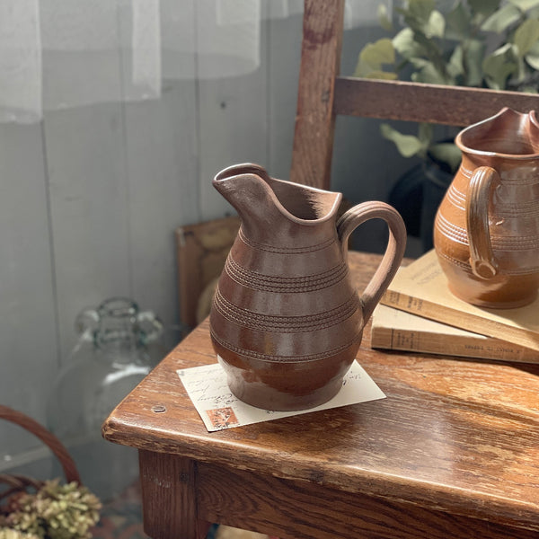 フランスアンティーク】フォルムが美しいシードル用ジャグ（高さ