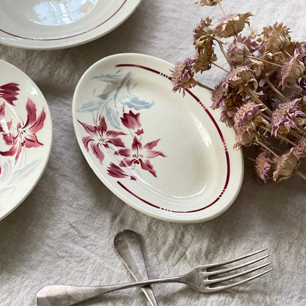 バドンヴィレー窯「ANNECY」ラヴィエ皿（22x14.5cm） フランス