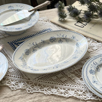 リュネビル窯『Lutèce（リュテス）』オーバル皿（31x22cm）　フランスアンティーク