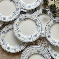 １２枚あり！リュネビル窯『Lutèce（リュテス）』平皿（直径21cm）　フランスアンティーク