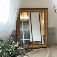 1850年代味わいたっぷりなミラー鏡（67x54.5cm）　フランスアンティーク