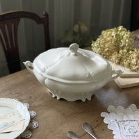 オーバル型白のスーピエール　フランスアンティーク