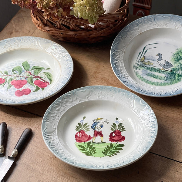 3点あり！サンタマン窯バルボティーヌ浅いボウル フランス