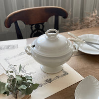 Boch Freres Keramis窯白のスーピエール　ベルギーアンティーク