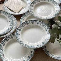 １０枚あり！サンタマン窯「Mogador」スープ皿（直径23cm）　フランスアンティーク