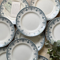 １１枚あり！サンタマン窯「Mogador」平皿（直径23.5cm）　フランスアンティーク