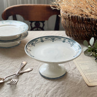 サンタマン窯「Mogador」コンポティエ（高さ12.5cm）　フランスアンティーク