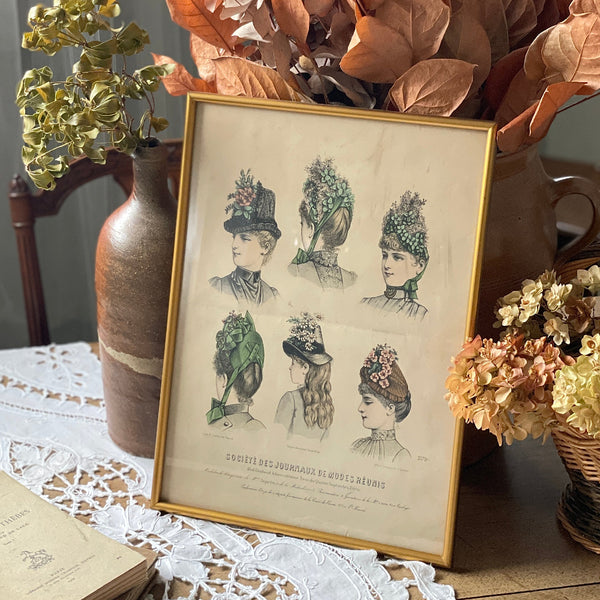 19世紀女性のファッションを描いたフレーム（fo241355） フランス