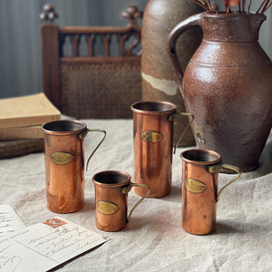 コッパー（銅）メジャー4点セット フランスアンティーク – チェルシー