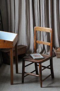 木肌が美しいチャイルドチェア（子供用椅子）　イギリスアンティーク家具
