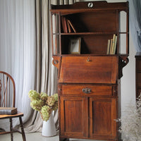 アーツ＆クラフツ1900年代ライティングブックケース（本棚）高さ166.5cm　イギリスアンティーク家具