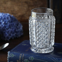 ゆらゆらしたガラスが可愛いグラス（高さ13.5cm）　イギリスアンティークガラス雑貨