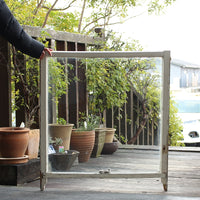 クリアなステンドグラス　イギリスアンティーク　81cm×89cm