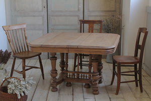 剥離仕上げアンリ２世スタイル1910年代ダイニングテーブル　フランスアンティーク家具