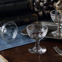 2点あり！ぽってりとした小さなカフェグラス（高さ10cm）　フランスアンティークガラス雑貨