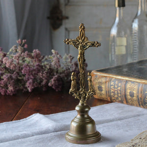 真鍮色が素敵なキリスト像（高さ23.5cm）　フランスアンティークインテリア雑貨