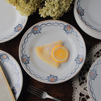 10枚あり！オリエンタルな模様が素敵なサンタマン窯平皿（直径22.5cm）　フランスアンティーク食器