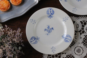 リュネビル窯ウジェニー皇后シリーズの平皿（直径23cm）　フランスアンティーク食器