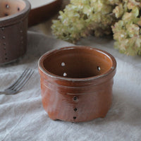 1890年代フロマージュ（チーズ用）モールド（直径13cm）　フランスアンティークキッチン雑貨