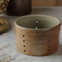 1890年代フロマージュ（チーズ用）モールド（直径15cm）　フランスアンティークキッチン雑貨