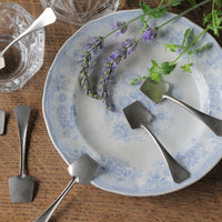 9本あり！レアなキャビア用スプーン（2x8cm）　フランスアンティークカトラリー（銀器）