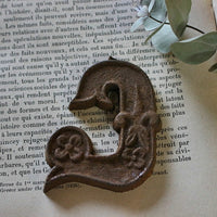 複数個あり！アイアンサイン　フランスアンティークインテリア雑貨