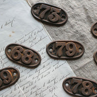 イギリスアンティーク　レイルウェイナンバー　プレート