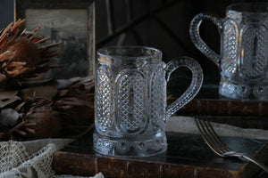 美しいものが溢れた時代のヴィクトリアンマグ　イギリスアンティークガラス雑貨