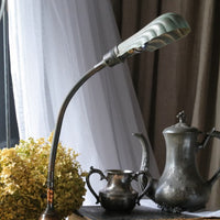 オフィスで使われてきたインダストリアルなデスクランプスタンド　イギリスアンティーク照明