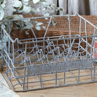 ガーデニングでも便利に使えるワイヤーミルクラック　イギリスアンティークインテリア雑貨