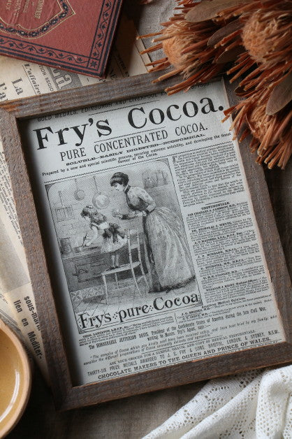 Frys cocoaの可愛いフレーム　イギリスアンティーク雑貨