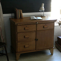 オールドパインのベイキングテーブルチェスト(タンス)　イギリスアンティーク家具