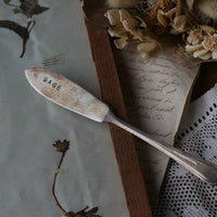 味わい深い雰囲気のハーブマーカー（セージ）　イギリスアンティークガーデニング雑貨