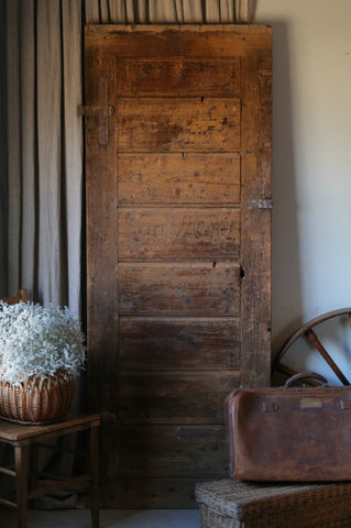 木肌が大変味わい深い建具ドア（扉）　イギリスアンティーク家具