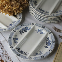 ３枚あり！リュネビル窯の素敵なアスパラガスプレート（皿）　フランスアンティーク食器（陶器）