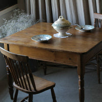 1890年代木肌が素敵なオールドパインテーブル（机）　イギリスアンティーク家具