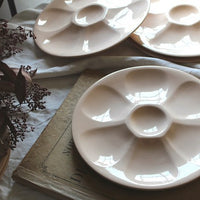 3点あり！ディゴワン窯　可愛いピンクのオイスタープレート(皿)