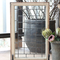 クリアガラスのシンプルなステンドグラス イギリスアンティーク(住宅窓) 54cm×81cm