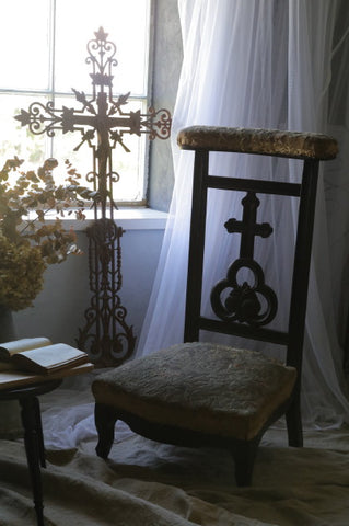 ナポレオン3世時代の祈祷台　フランスアンティーク家具　椅子　