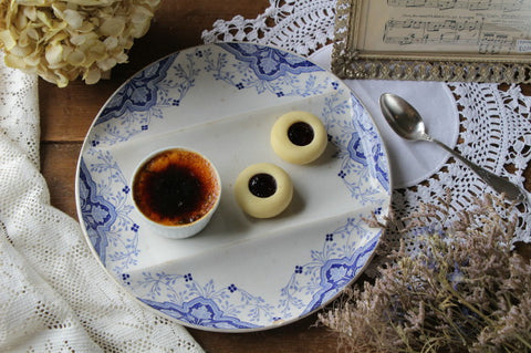 1900年代クレイユモントローアスパラガスプレート（皿）　フランスアンティーク食器