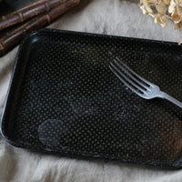 ナポレオン3世のパピエマシェ　四角のトレー　フランスアンティークインテリア雑貨