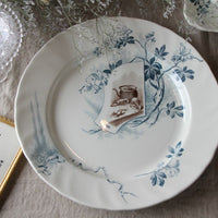 そのまま飾っても楽しめるクレイユモントロー大皿（プレート）　フランスアンティーク食器