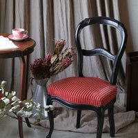 ２脚あり！美しくて人気の黒のナポレオンチェア（椅子）　フランスアンティーク家具