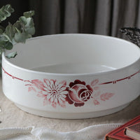 淡い色味が魅力のサンタマン特大ボウル（直径32.5cm）　　フランスアンティーク陶器