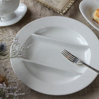 白いアスパラプレート（皿）　フランスアンティーク食器