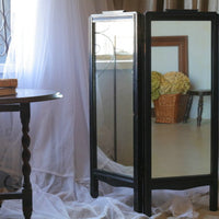 1890年代ヴィクトリアンのスクリーン鏡（ミラー）　イギリスアンティークインテリア雑貨