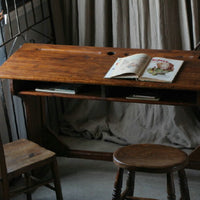 1900年代オーク材のスクールデスク（机）　フランスアンティーク家具