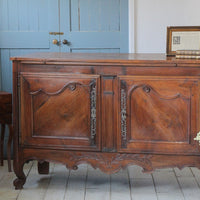 天板拡張式1900年代オーク材サイドボード（横幅146.5cm）　フランスアンティーク家具